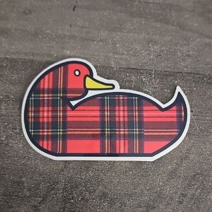 Dooney & Bourke Plaid Duck Sticker